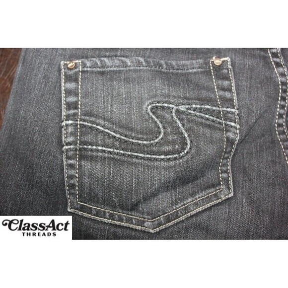 White House Black Market Jeans Womens Black Jeans Ladies Boot Leg 4R 30" X 32" - Picture 2 of 5